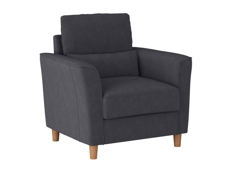 dark grey Modern Accent Chair Caroline Collection product image by CorLiving