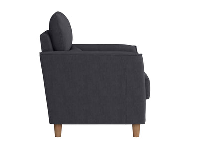 dark grey Modern Accent Chair Caroline Collection product image by CorLiving#color_caroline-dark-grey