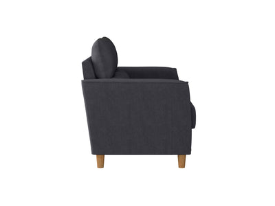 dark grey 2 Seater Sofa Loveseat Caroline Collection detail image by CorLiving#color_dark-grey