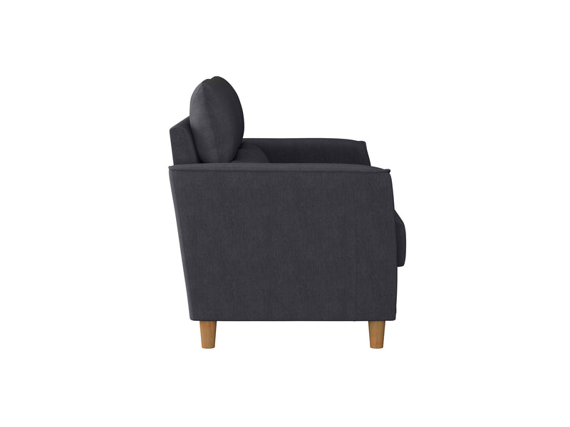 dark grey 2 Seater Sofa Loveseat Caroline Collection detail image by CorLiving