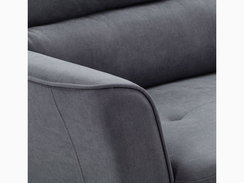 dark grey 3 Piece Living Room Set Caroline Collection detail image by CorLiving