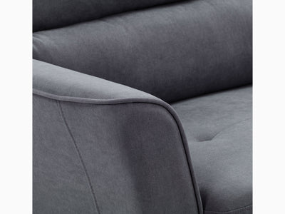 dark grey 3 Seat Sofa and Chair Set, 2 piece Caroline Collection detail image by CorLiving#color_dark-grey