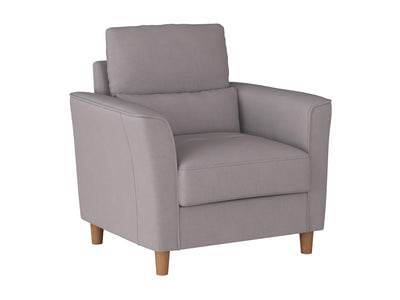 light grey Modern Accent Chair Caroline Collection product image by CorLiving#color_caroline-light-grey