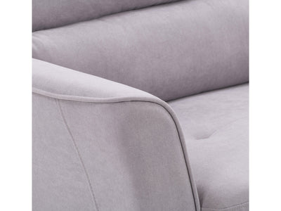 light grey Chair and a Half Caroline Collection detail image by CorLiving#color_caroline-light-grey