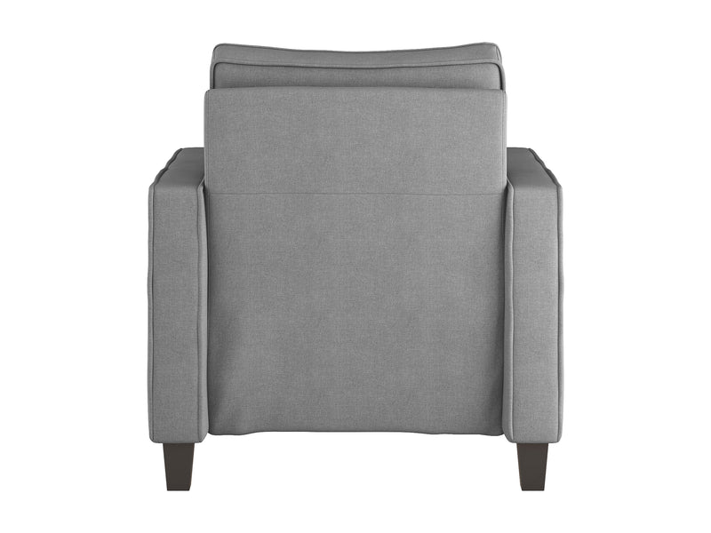 light grey Mid-Century Modern Armchair Georgia Collection product image by CorLiving