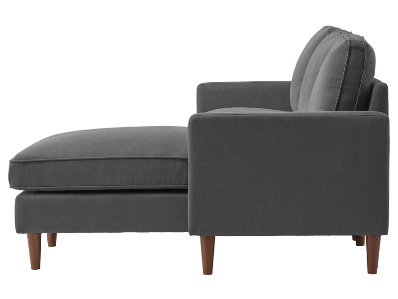 grey Reversible Sectional Sofa Lena Collection product image by CorLiving