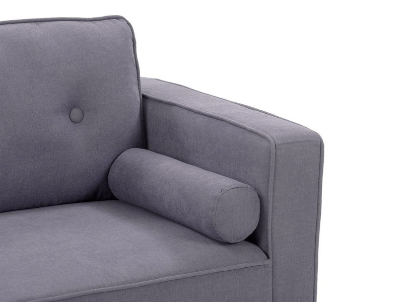 grey Mid-Century Modern Accent Chair Mulberry Collection detail image by CorLiving