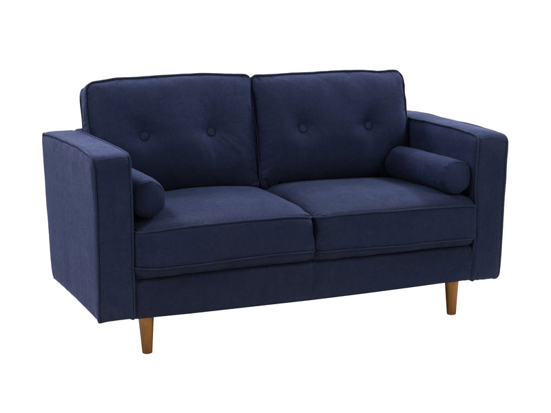 navy blue 2 Seater Loveseat Sofa Mulberry Collection product image by CorLiving