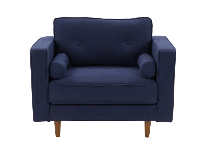 navy blue Living Room Sofa Set, 4 piece Mulberry Collection detail image by CorLiving
