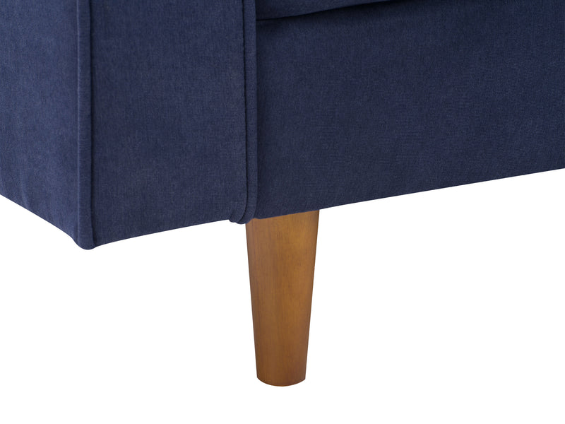 navy blue Accent Chair with Ottoman Mulberry Collection detail image by CorLivingg