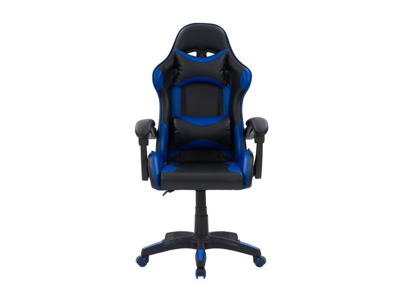 black and blue Reclining Gaming Chair Ravagers Collection product image by CorLiving