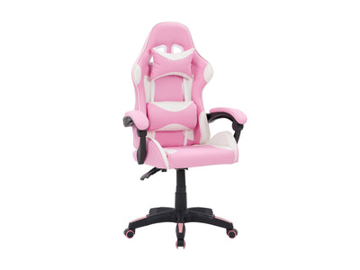pink and white Reclining Gaming Chair Ravagers Collection product image by CorLiving#color_pink-and-white