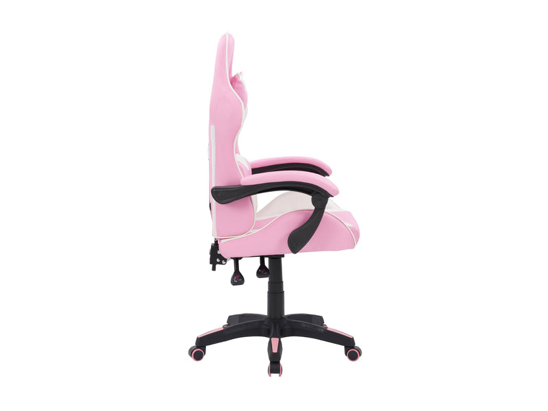 pink and white Reclining Gaming Chair Ravagers Collection product image by CorLiving