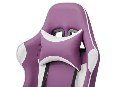 purple and white Reclining Gaming Chair Ravagers Collection detail image by CorLiving#color_purple-and-white