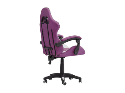 purple and white Reclining Gaming Chair Ravagers Collection product image by CorLiving#color_purple-and-white
