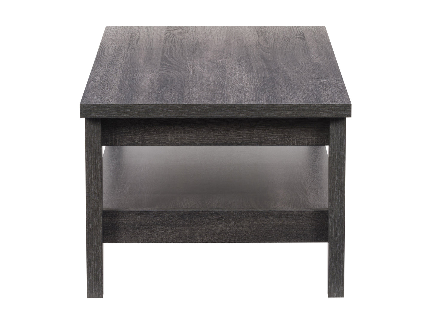 Mid-century modern coffee table with walnut finish, sleek tapered legs, and a smooth rectangular top. Perfect for living rooms, this stylish piece combines functionality with a minimalist design.