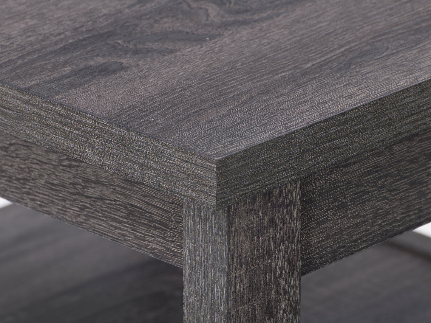 Modern square side table with natural wood finish, sleek metal frame, and minimalist design; perfect for contemporary living rooms or bedrooms.