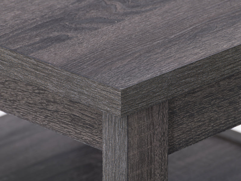 dark grey Square Side Table Hollywood Collection detail image by CorLiving