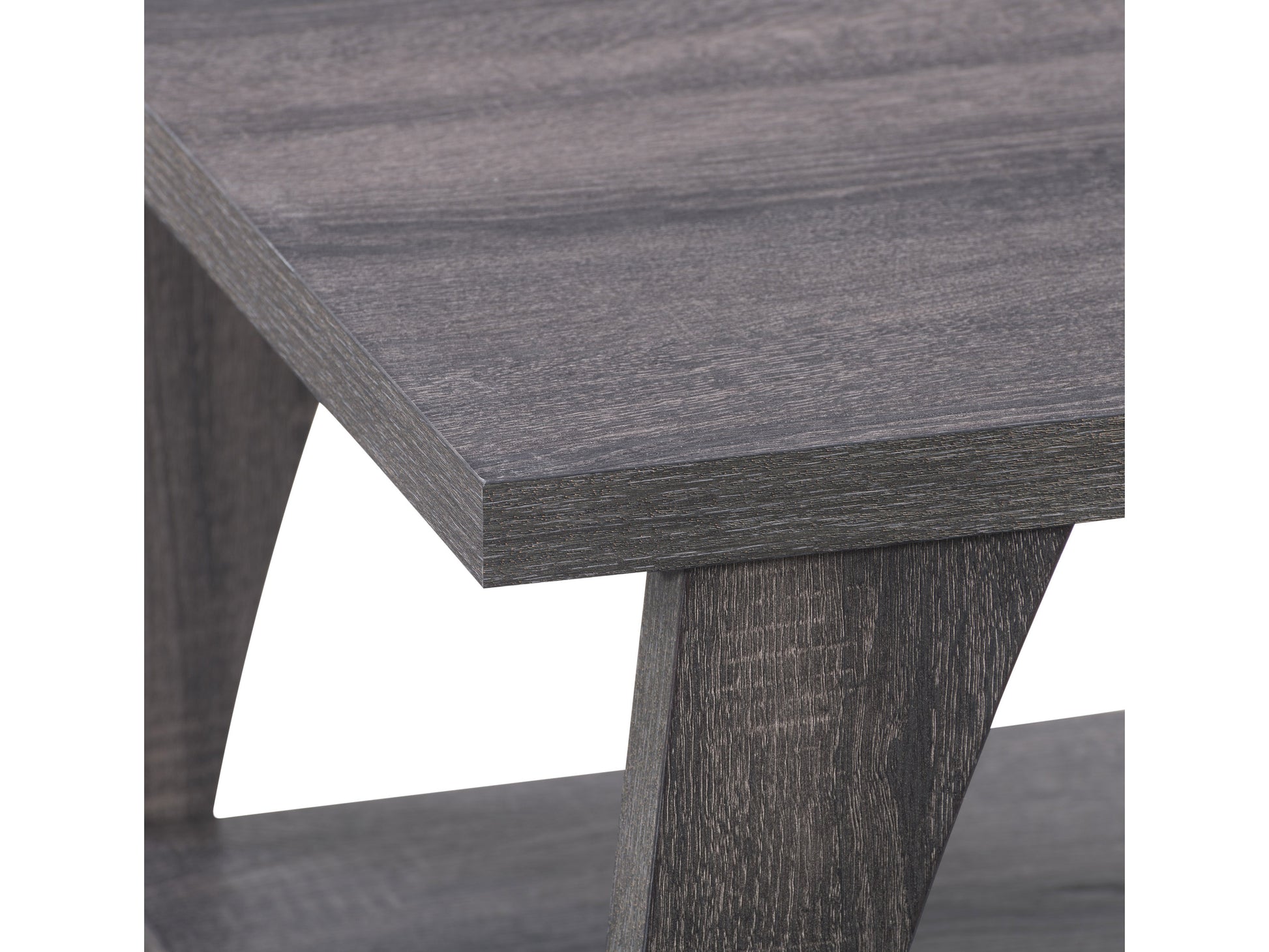 Modern two-tier coffee table with walnut wood finish and black metal frame, featuring a spacious lower shelf and sleek design, ideal for contemporary living rooms and functional storage.