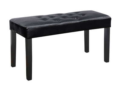 black Upholstered Bench Fresno Collection product image by CorLiving#color_fresno-black
