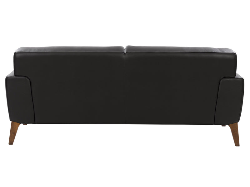 black Faux Leather Sofa London Collection product image by CorLiving