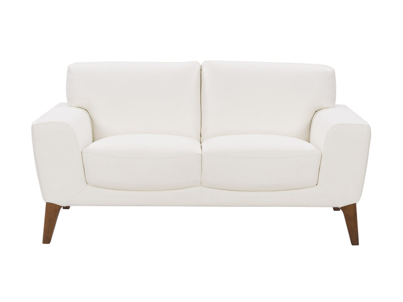 white Faux Leather Loveseat London Collection product image by CorLiving