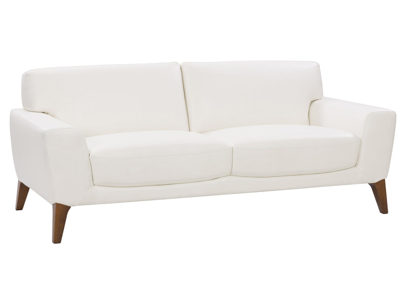 white Faux Leather Sofa London Collection product image by CorLiving