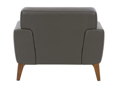 grey Faux Leather Accent Chair London Collection product image by CorLiving#color_london-grey