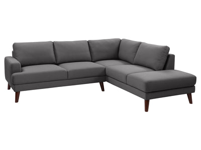 grey Sectional Couch, Right Facing Paris Collection product image by CorLiving#color_dark-grey