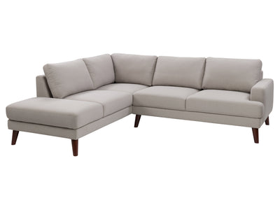grey Sectional Couch, Left Facing Paris Collection product image by CorLiving#color_light-grey