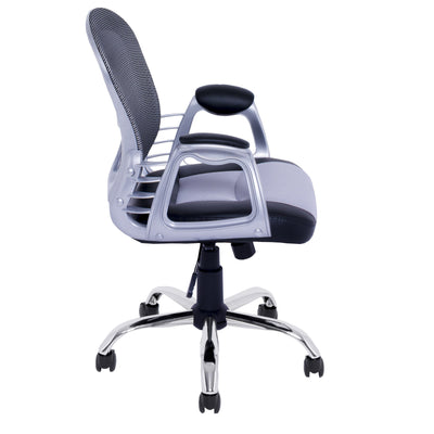 grey Swivel Office Chair Quinn Collection product image by CorLiving#color_grey