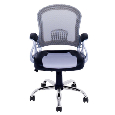 grey Swivel Office Chair Quinn Collection product image by CorLiving#color_grey