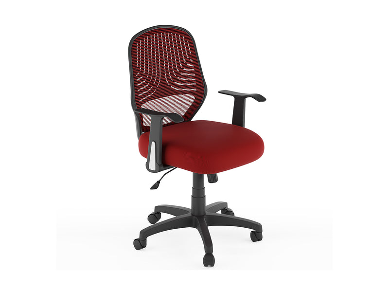 red Mesh Office Chair Avery Collection product image by CorLiving