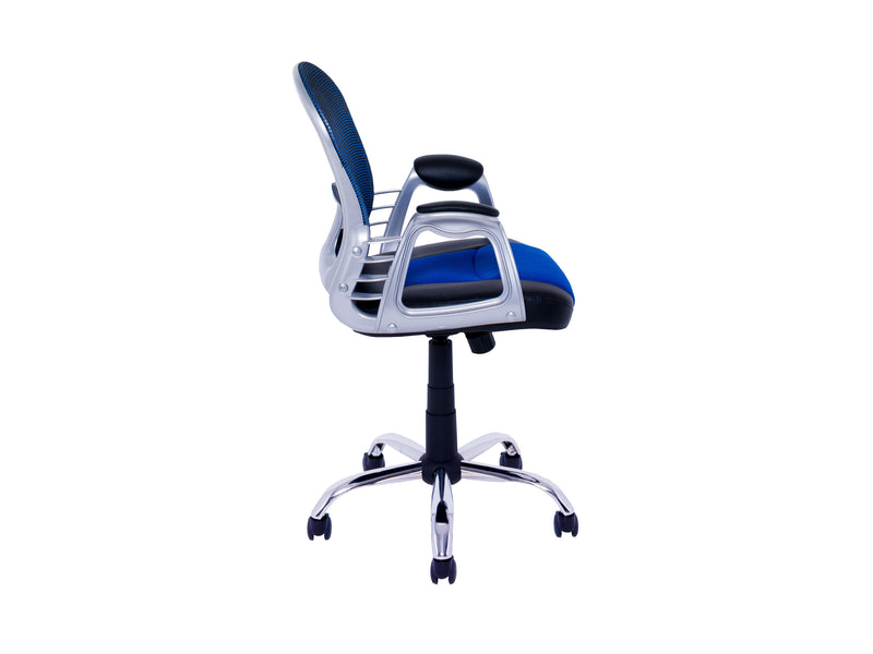 blue Mesh Office Chair Quinn Collection product image by CorLiving