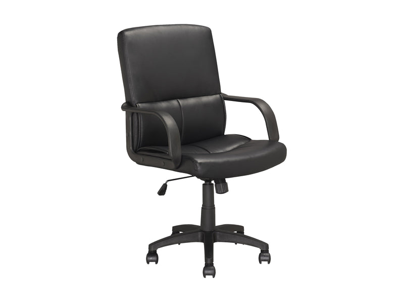 black Upholstered Office Chair Roy Collection product image by CorLiving