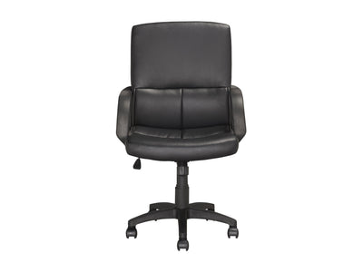 black Upholstered Office Chair Roy Collection product image by CorLiving#color_black