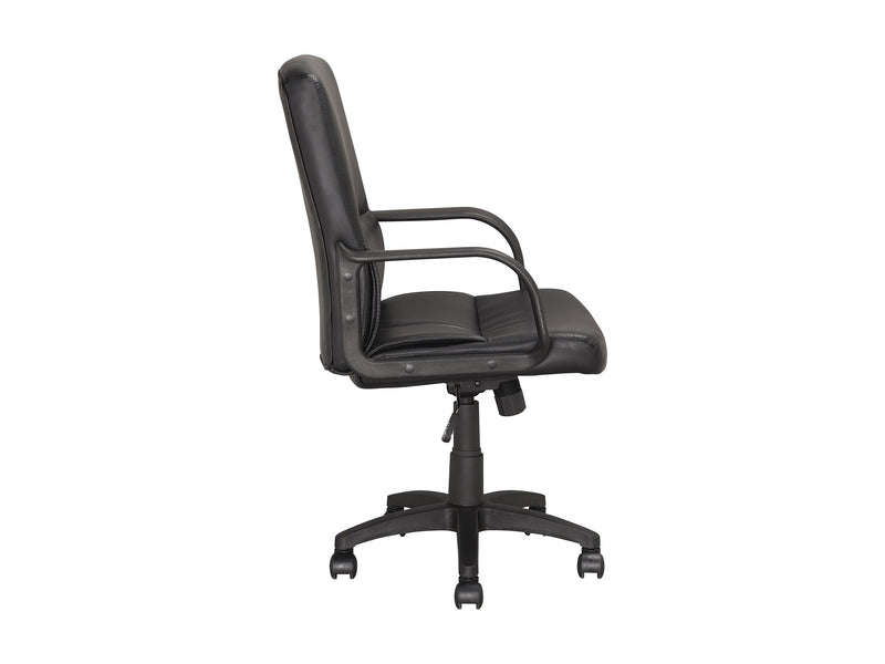 black Upholstered Office Chair Roy Collection product image by CorLiving