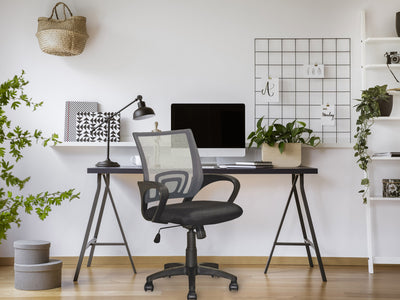 dark grey Mesh Back Office Chair Jaxon Collection lifestyle scene by CorLiving#color_dark-grey