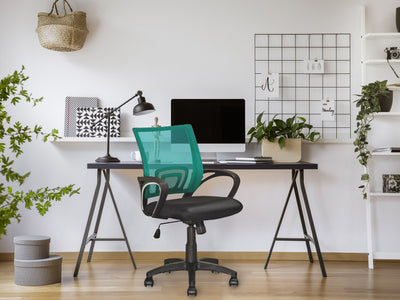 teal Mesh Back Office Chair Jaxon Collection lifestyle scene by CorLiving#color_teal