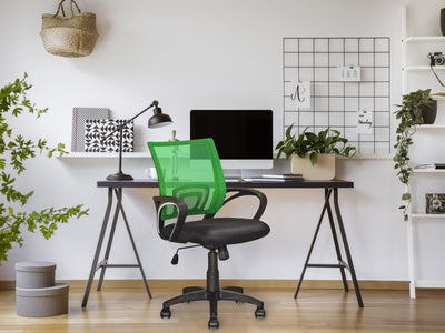 light green Mesh Back Office Chair Jaxon Collection lifestyle scene by CorLiving#color_light-green