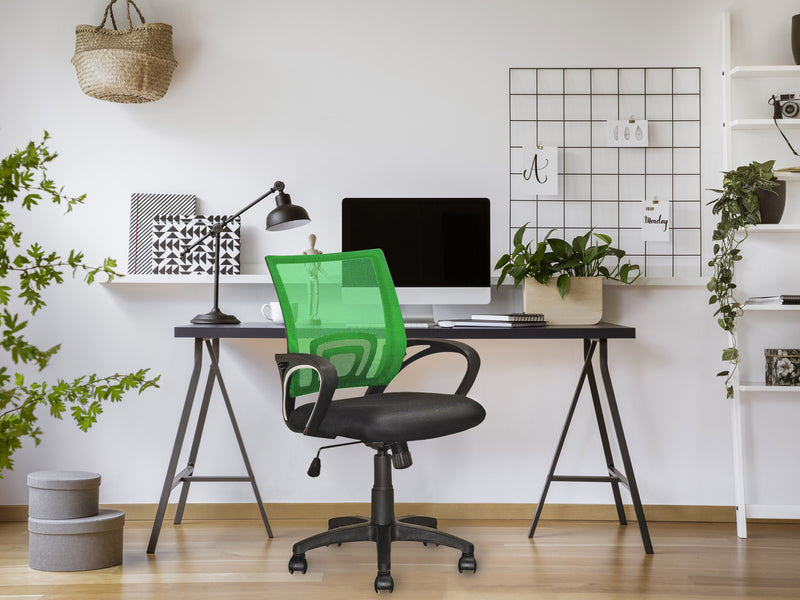 light green Mesh Back Office Chair Jaxon Collection lifestyle scene by CorLiving