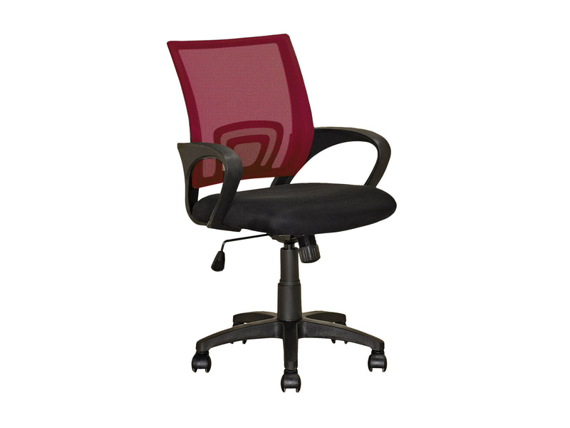 maroon Mesh Back Office Chair Jaxon Collection product image by CorLiving