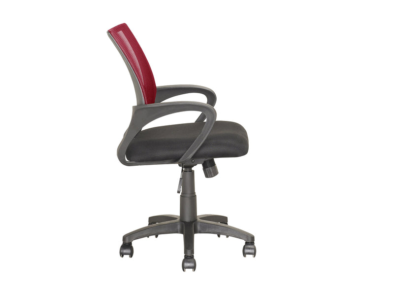 maroon Mesh Back Office Chair Jaxon Collection product image by CorLiving