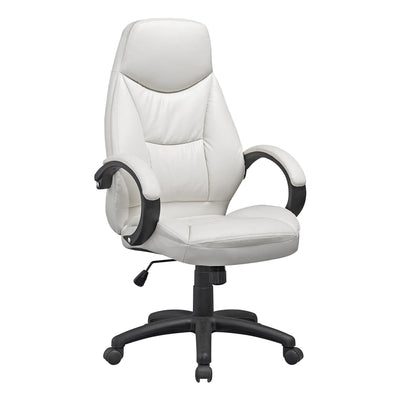 white Office Chair with Lumbar Support Erin Collection product image by CorLiving#color_white