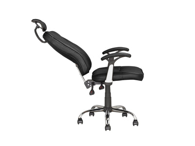 black Reclining Office Chair Brooks Collection product image by CorLiving#color_black