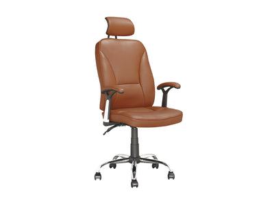 light brown Reclining Office Chair Brooks Collection product image by CorLiving#color_light-brown