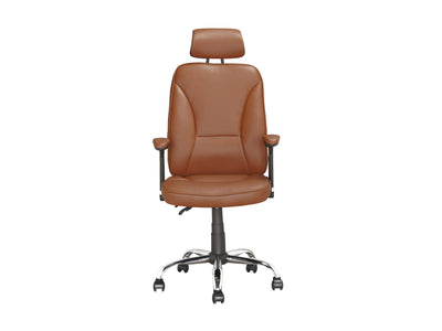 light brown Reclining Office Chair Brooks Collection product image by CorLiving#color_light-brown