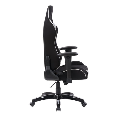 black and silver Ergonomic Gaming Chair Workspace Collection product image by CorLiving#color_black-and-silver