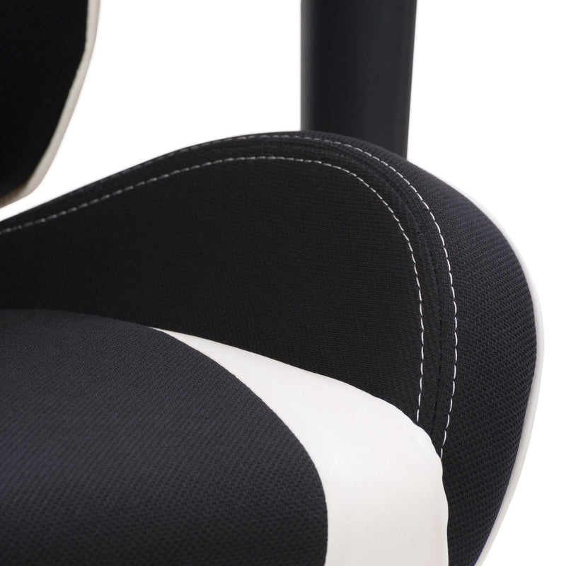 black and white Ergonomic Gaming Chair Workspace Collection detail image by CorLiving
