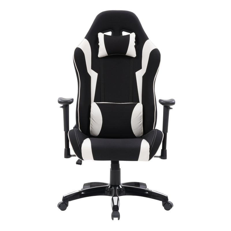 black and white Ergonomic Gaming Chair Workspace Collection product image by CorLiving